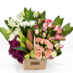 بوكس ورد مشكل فاخر | Luxury Mixed Flower Box