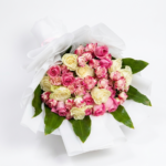 بوكيه ورد وردي وأبيض فاخر | Pink & White Luxury Bouquet